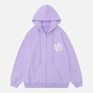 Pawprints Zip-Up Hoodie